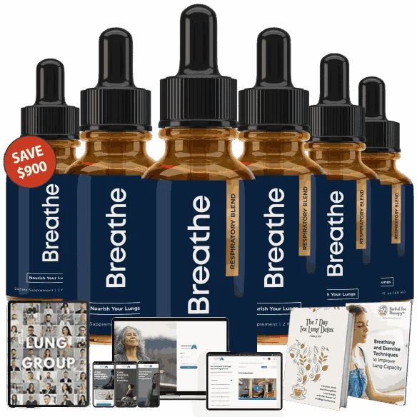 Breathe 6-bottle 180-day supply with bonus resources
